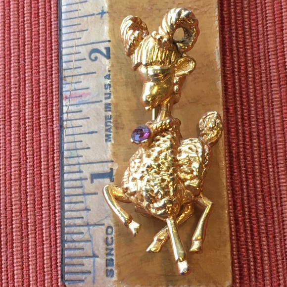 Vintage Vogue Jewelry Goat Brooch - Picture 9 of 10